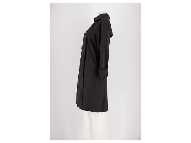 Isabel Marant Etoile Schwarzer Wolltrenchcoat - Ansicht 4