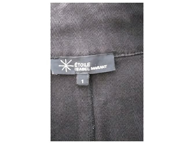Isabel Marant Etoile Schwarzer Wolltrenchcoat - Ansicht 7