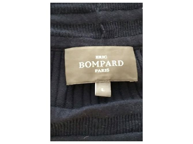 Gonna lunga plissettata in seta blu navy Eric Bompard - vista 5