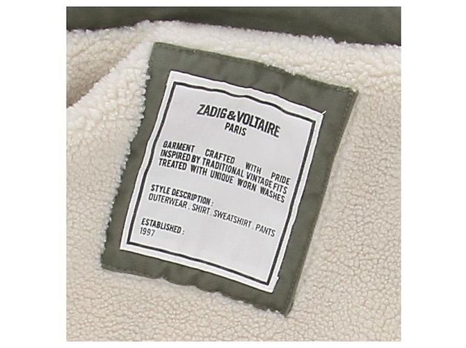 Zadig & Voltaire Casaco cáqui com interior de pele - vista 5