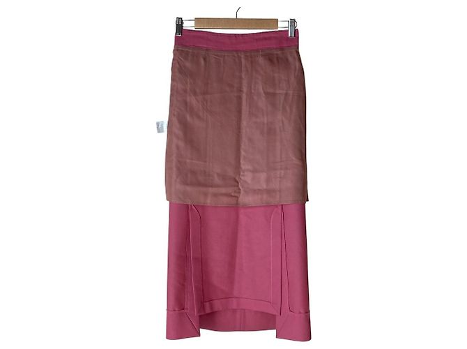 Autre Marque Falda Ebure con pliegues frontales - vista 3