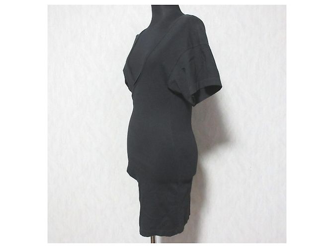 Autre Marque Top lungo in maglia N°21 Nero - vista 3