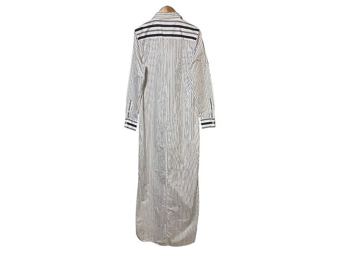 Autre Marque EQUIPMENT FEMME Abito Camicia a Righe - vista 2