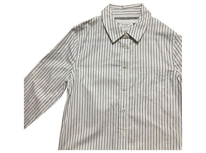 Autre Marque EQUIPMENT FEMME Abito Camicia a Righe - vista 3