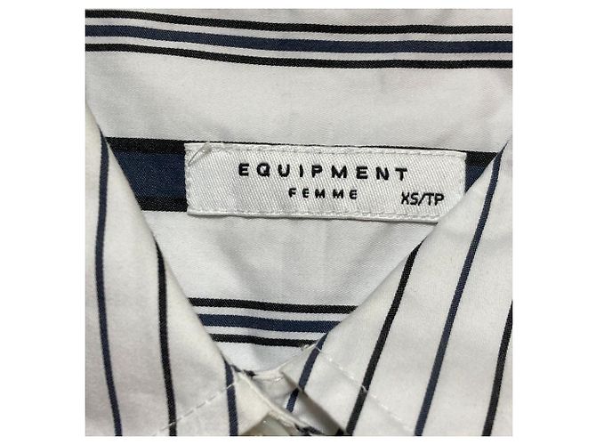 Autre Marque EQUIPMENT FEMME Abito Camicia a Righe - vista 5