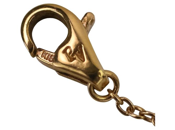 Autre Marque Ponte Vecchio Halskette Rosa Saphir Diamant Au750 - Ansicht 10