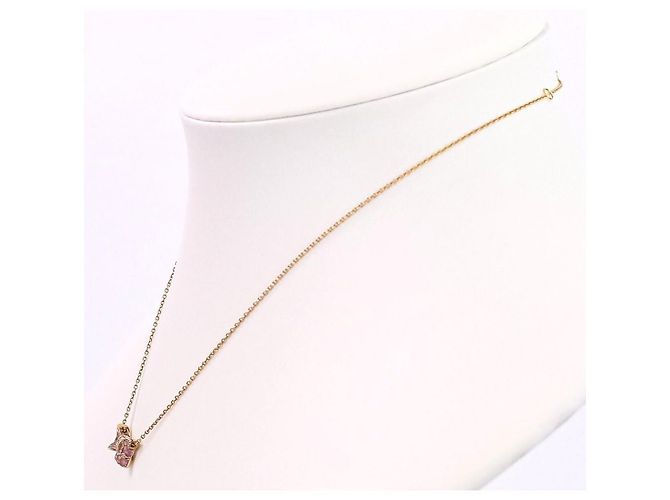 Autre Marque Ponte Vecchio Halskette Rosa Saphir Diamant Au750 - Ansicht 7