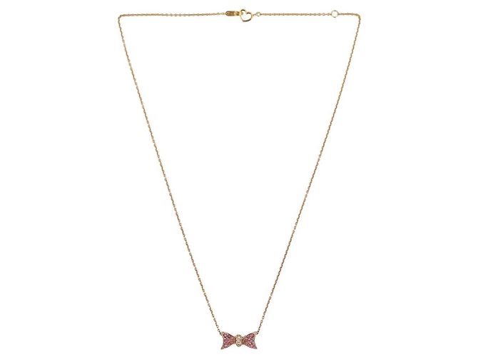 Autre Marque Ponte Vecchio Halskette Rosa Saphir Diamant Au750 - Ansicht 8