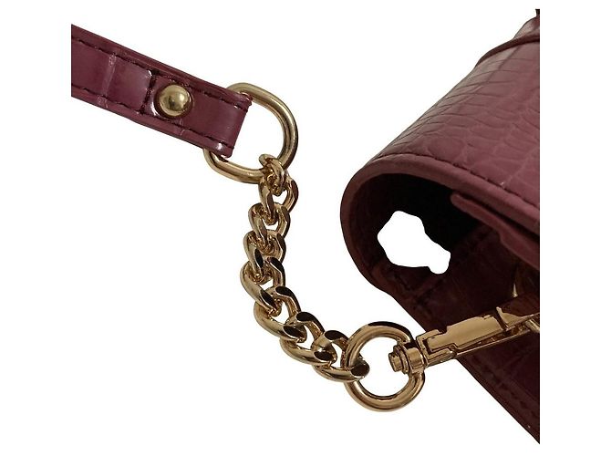 Autre Marque Arpege story geprägte Schultertasche mit Kette - Ansicht 10