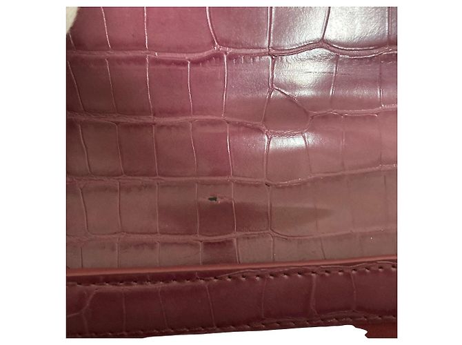 Autre Marque Arpege story geprägte Schultertasche mit Kette - Ansicht 5