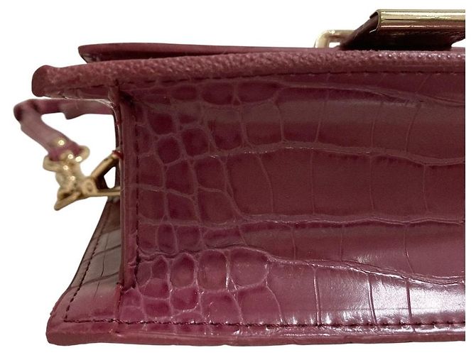 Autre Marque Arpege story geprägte Schultertasche mit Kette - Ansicht 7