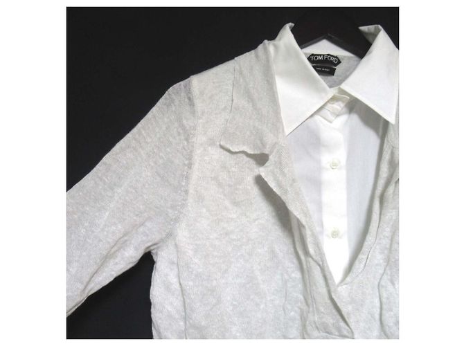 Set camicia in maglia di lino TOM FORD - vista 3