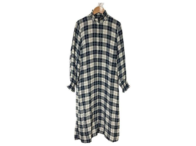Autre Marque BAUM UND PFERDGARTEN Vestido de cuadros con cuello alto - vista 2