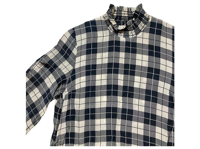 Autre Marque BAUM UND PFERDGARTEN Vestido de cuadros con cuello alto - vista 3