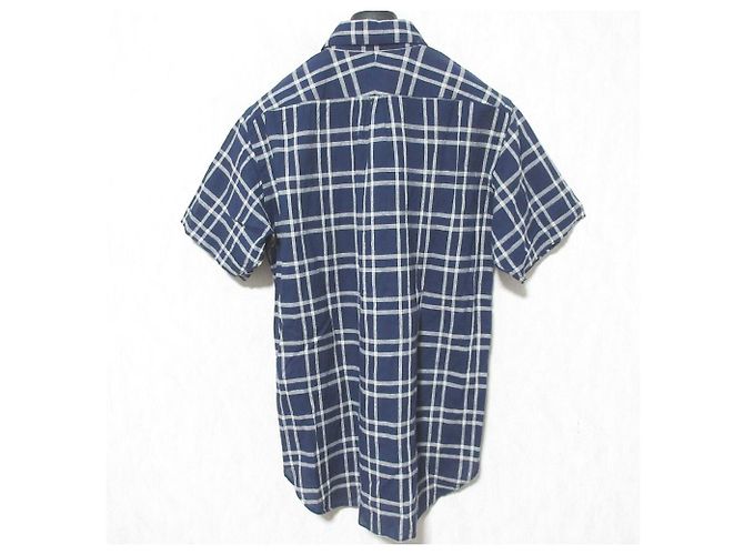 Autre Marque Camicia a maniche corte a quadri con collo rotondo in cotone e lino HAVERSACK - vista 2