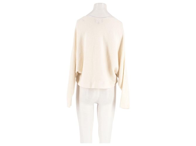 Eric Bompard Camisola de cashmere branca - vista 2