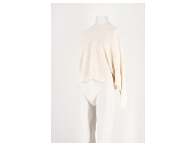 Eric Bompard Camisola de cashmere branca - vista 3