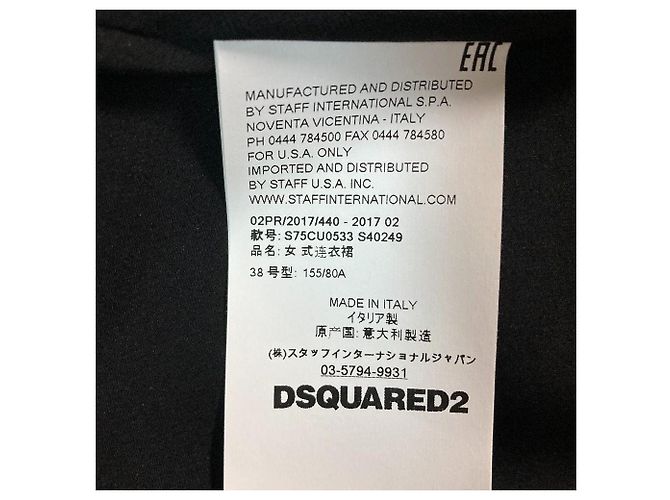 Vestido de volantes plisados Dsquared2 NIGHT - vista 6