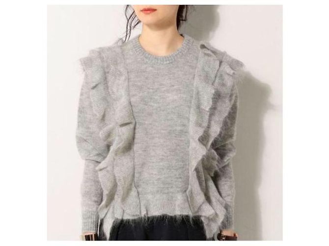 Autre Marque Designers Remix RUFFLE SWEATER Woll-Mohair-Pullover - Ansicht 3