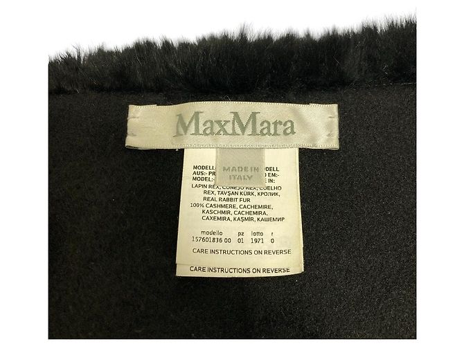 Max Mara Schal aus Kaschmir und Kaninchenfell - Ansicht 5