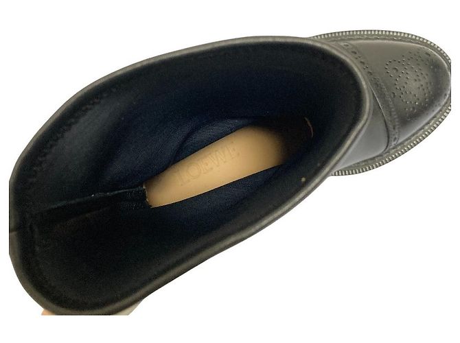 Botas curtas em pele nappa Medallion Loewe - vista 6