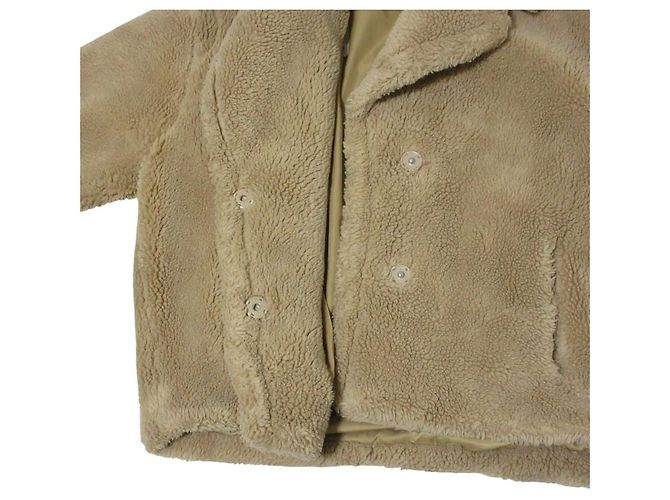 Autre Marque Chaqueta Teddy Bear Faux Shearling Short Coat - vista 7