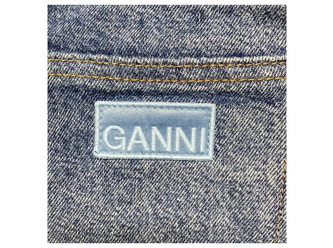 Autre Marque Pantalones de denim patchwork Ganni Misy cropped denim - vista 3