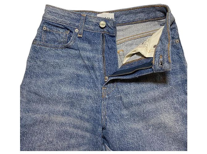 Autre Marque Pantalones de denim patchwork Ganni Misy cropped denim - vista 4