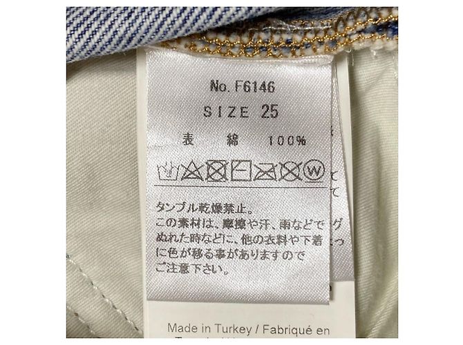 Autre Marque Pantalones de denim patchwork Ganni Misy cropped denim - vista 6