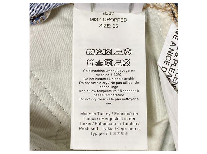 Autre Marque Pantalones de denim patchwork Ganni Misy cropped denim - vista 8