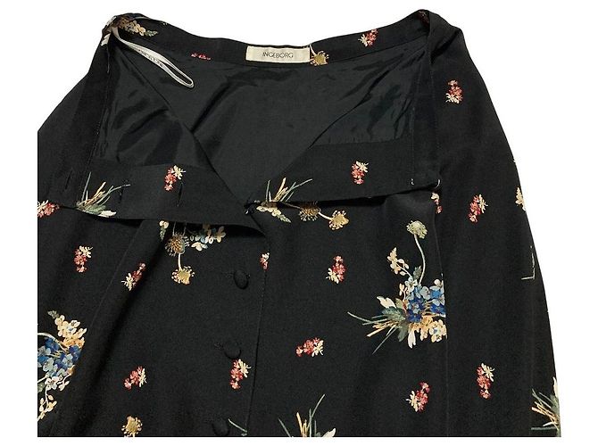 Autre Marque Saia longa evasê com estampa floral INGEBORG - vista 3