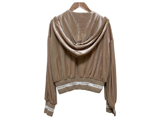 Autre Marque FOXEY NEW YORK Velours-Zip-Hoodie - Ansicht 4
