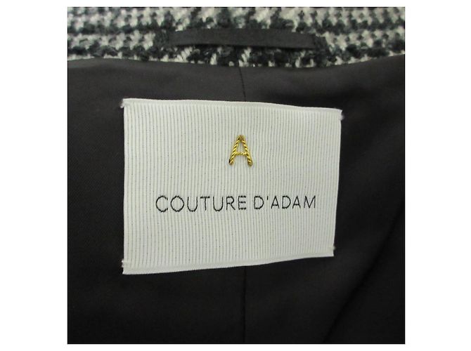 Autre Marque Abrigo de lana Glen Check COUTURE D'ADAM - vista 3