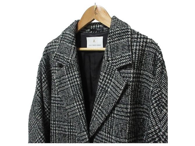 Autre Marque Abrigo de lana Glen Check COUTURE D'ADAM - vista 4