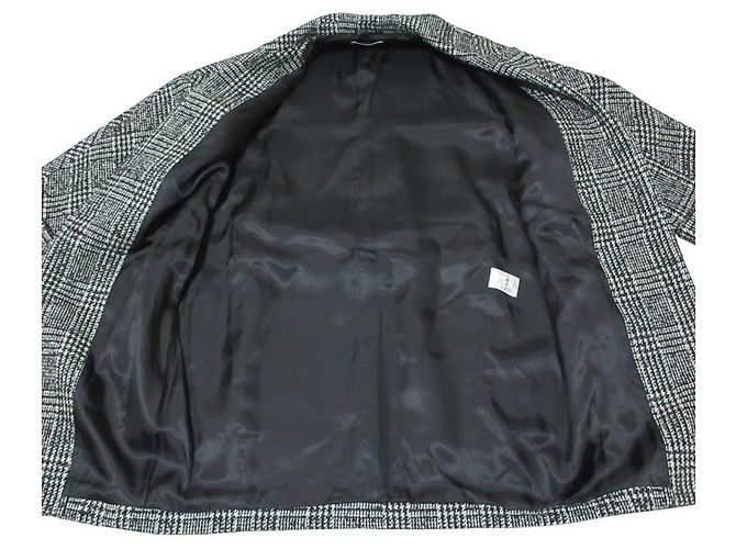 Autre Marque Abrigo de lana Glen Check COUTURE D'ADAM - vista 6