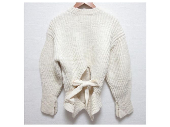 Autre Marque 3.1 Phillip Lim Grobstrickpullover mit Schleife am Rücken - Ansicht 2