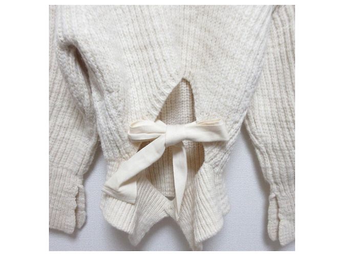 Autre Marque 3.1 Phillip Lim Grobstrickpullover mit Schleife am Rücken - Ansicht 6