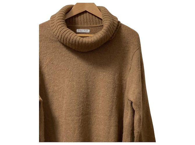 Autre Marque FACTORY Camel Rollkragenpullover aus Strick - Ansicht 2