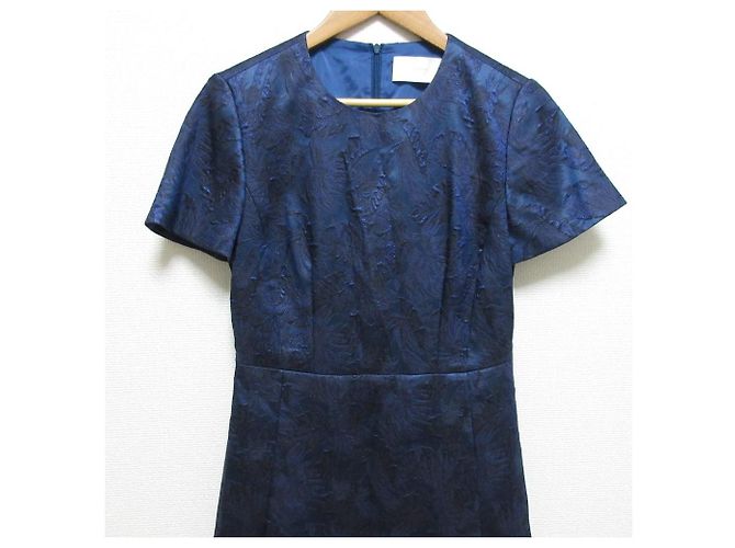 Hugo Boss Kleid aus Jacquard mit Blattmuster - Ansicht 3