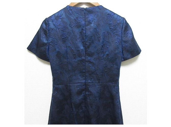 Hugo Boss Kleid aus Jacquard mit Blattmuster - Ansicht 4