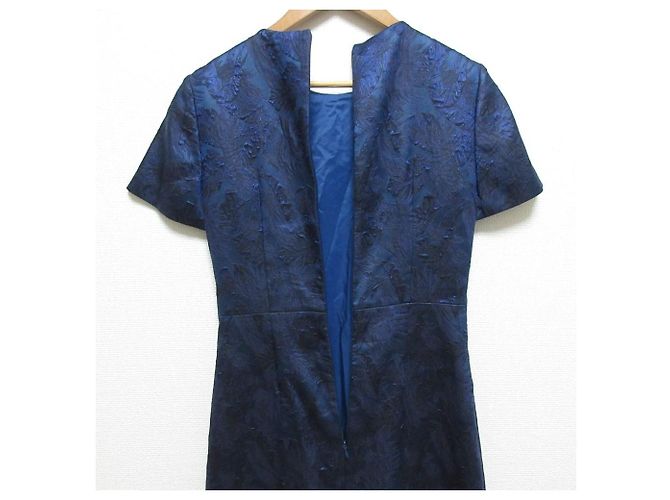 Hugo Boss Kleid aus Jacquard mit Blattmuster - Ansicht 5