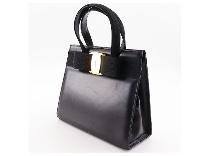 Borsa 2way Salvatore Ferragamo Vara Ribbon in vitello - vista 2