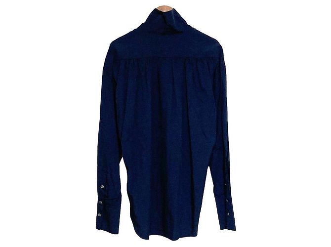Autre Marque NEUME Gathered High Neck Bluse mit gerafftem Stehkragen - Ansicht 2