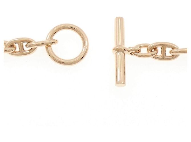 Hermès Collana Hermes Chaine D’Ancre TPM 750 Pink Gold - vista 4