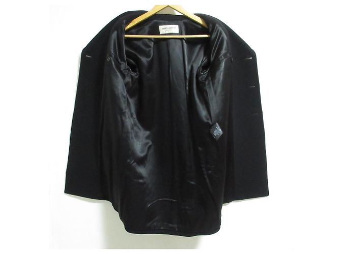 Yves Saint Laurent Cappotto lungo in lana e cashmere Saint Laurent Paris - vista 4