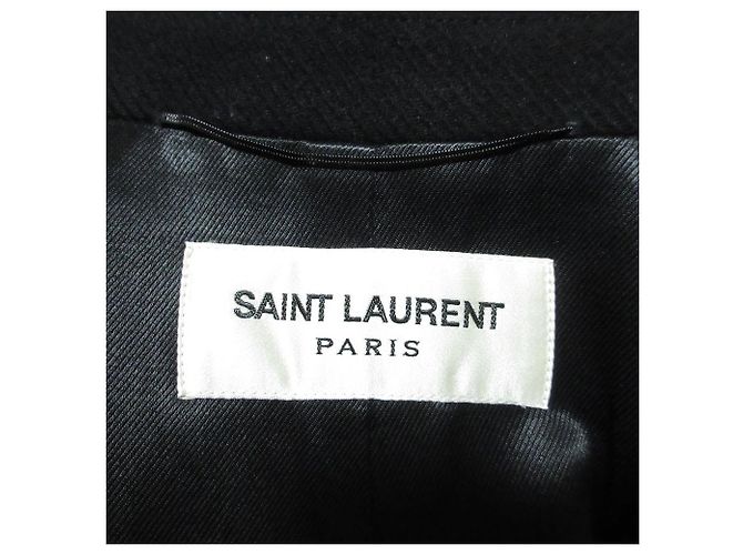 Yves Saint Laurent Cappotto lungo in lana e cashmere Saint Laurent Paris - vista 7