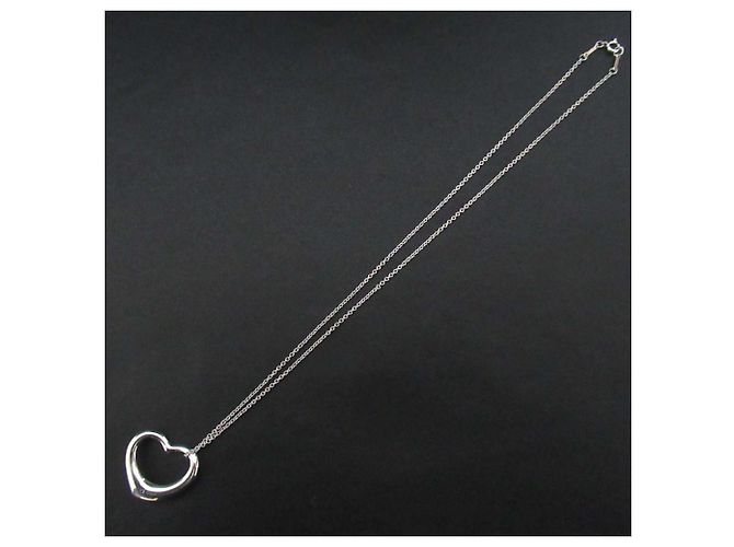 Tiffany & Co Tiffany&Co Elsa Peretti Open Heart Halskette Anhänger 925 Silber - Ansicht 3