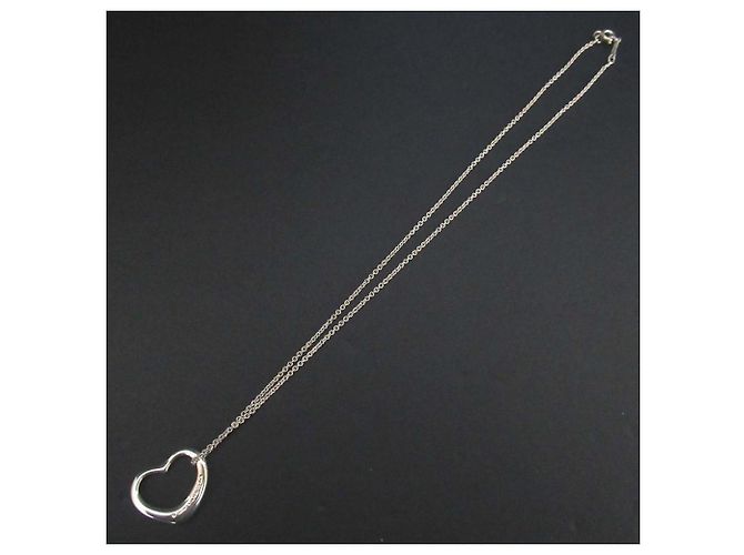 Tiffany & Co Collar Tiffany&Co. Elsa Peretti Open Heart en plata 925 - vista 3