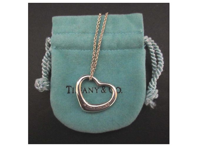 Tiffany & Co Collar Tiffany&Co. Elsa Peretti Open Heart en plata 925 - vista 6