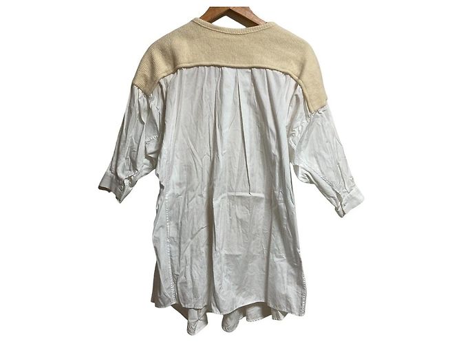 Autre Marque Y's Yohji Yamamoto Strick-Docking-Bluse - Ansicht 2